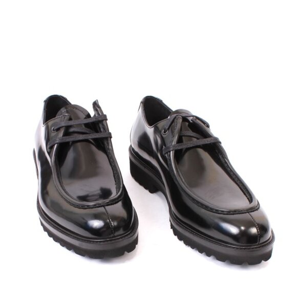 ROBERTO SERPENTINI 57057 Black Leather Classic Dress Lace-Up Shoes main image 7